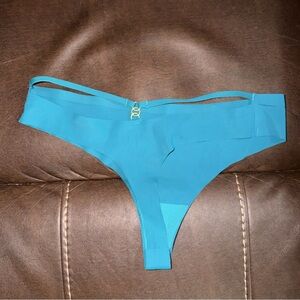 Teal Thong Panties, size M